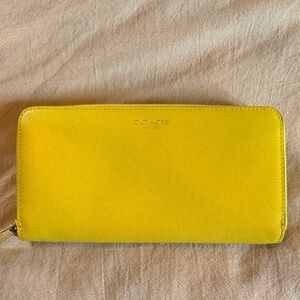 Coach Vibrant Yellow Wallet